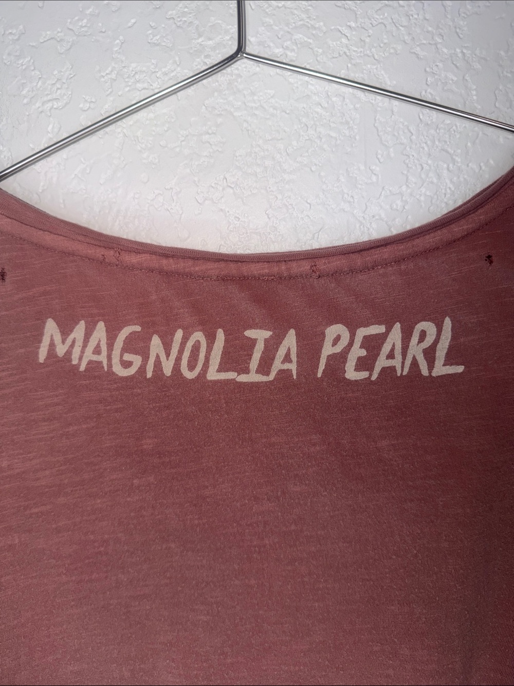 Magnolia Pearl Sovereign Heart 924 Bisou Dusty Rose Distressed Tee Shirt OS - Picture 6 of 11
